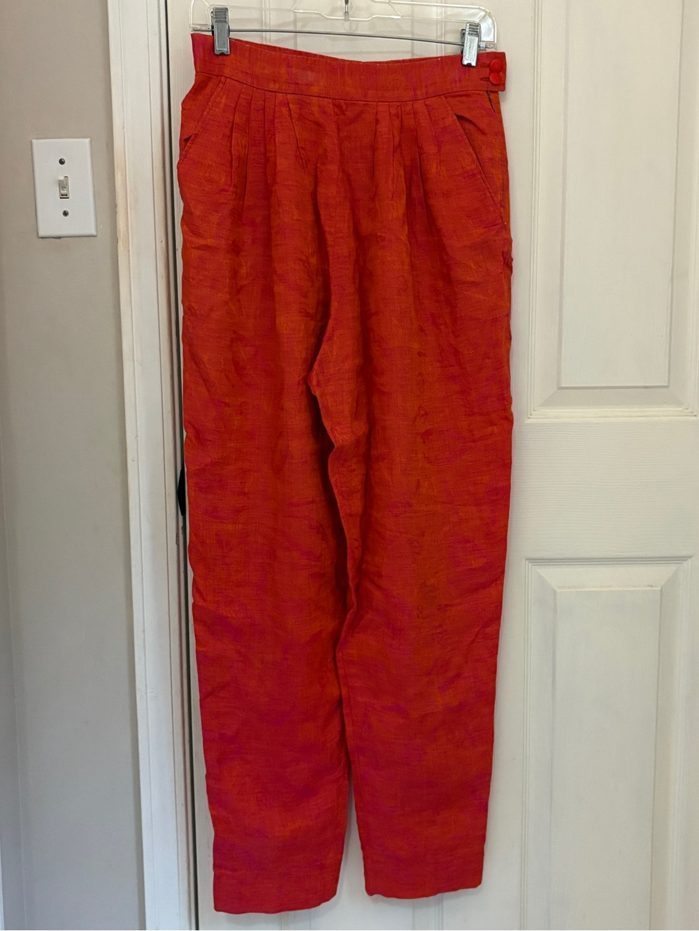 Bernard Zins Women’s Vintage Orange Trouser Pants